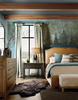 Driftwood - One-Drawer Nightstand With Stone