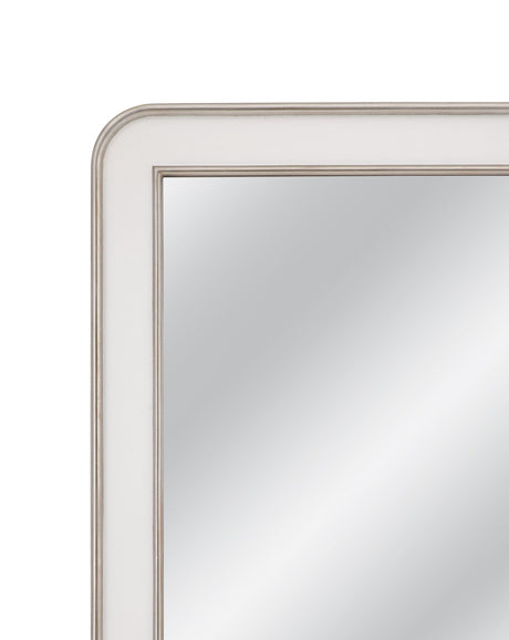 Meadow Place - Wall Mirror - White / Silver