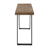 Freddy - Weathered Console Table - Light Brown & Black