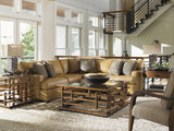 Island Fusion - Sendai High/Low Nightstand - Dark Brown