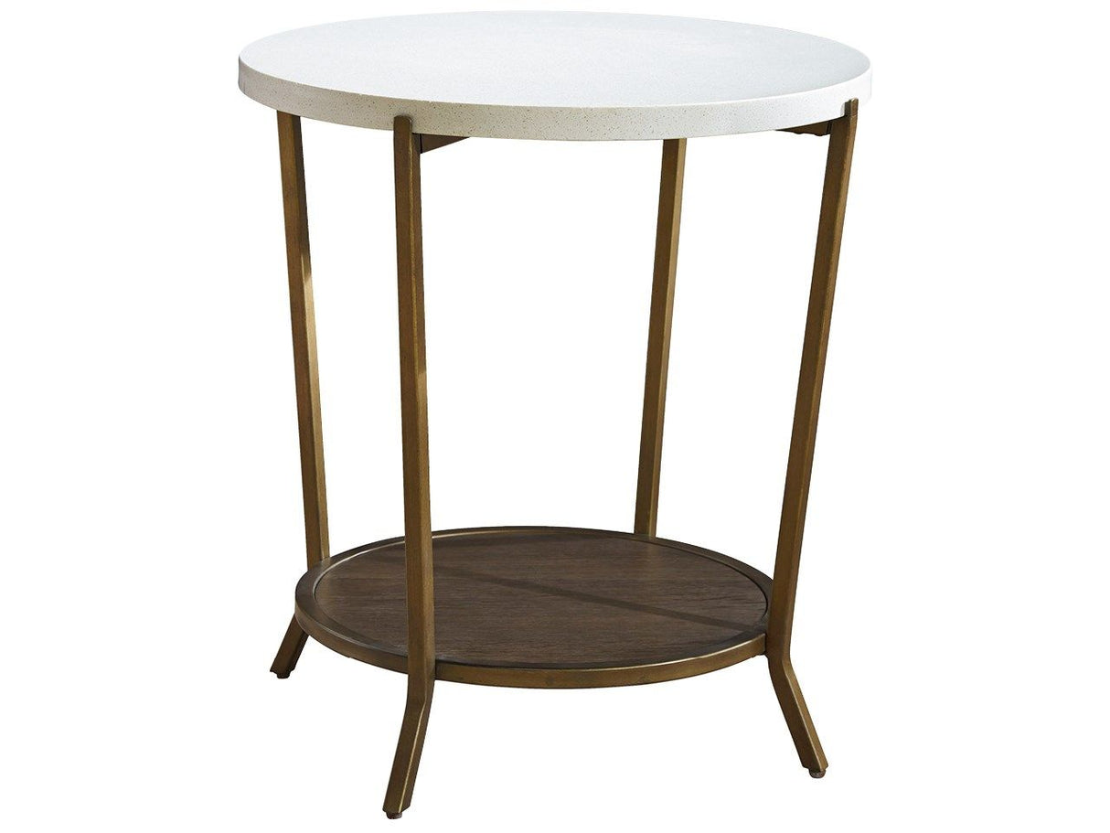 Playlist - Round End Table - Dark Brown