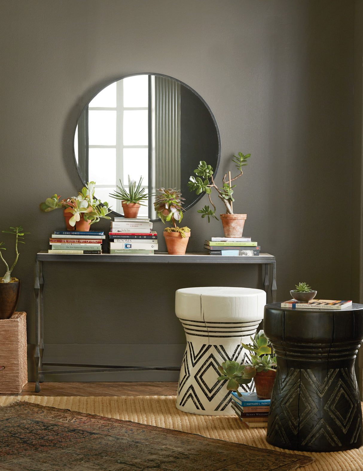 Commerce And Market - Carved Stump Side Table