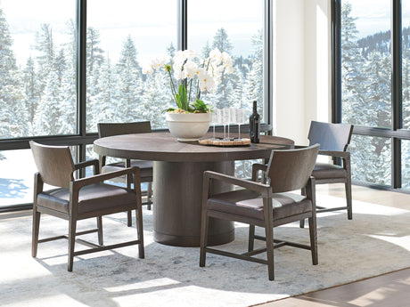 Park City - Silvercreek Round Dining Table - Dark Brown