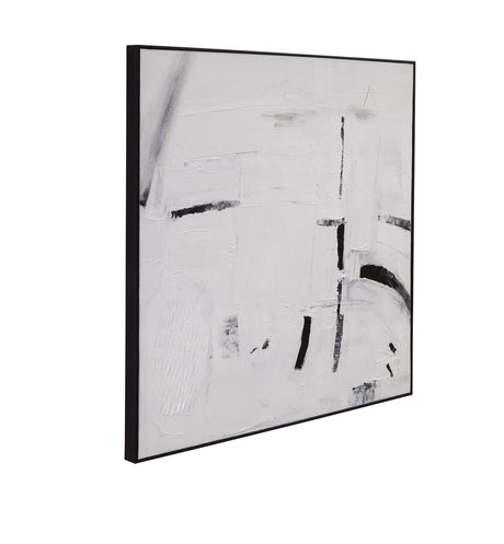 Miles - Canvas Art - White