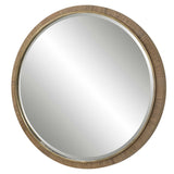Paradise - Round Mirror - Yellow