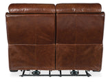 Harlan - Zero Gravity Power Loveseat With Power Headrest - Dark Brown