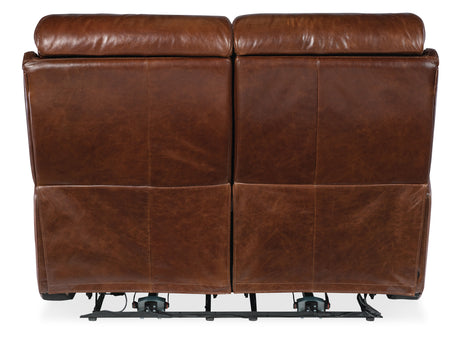 Harlan - Zero Gravity Power Loveseat With Power Headrest - Dark Brown