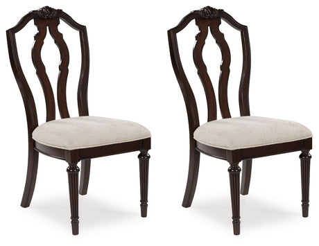 Lavinton - 8 Pc. - Dining Room Extension Table, 6 Side Chairs, Server - Brown