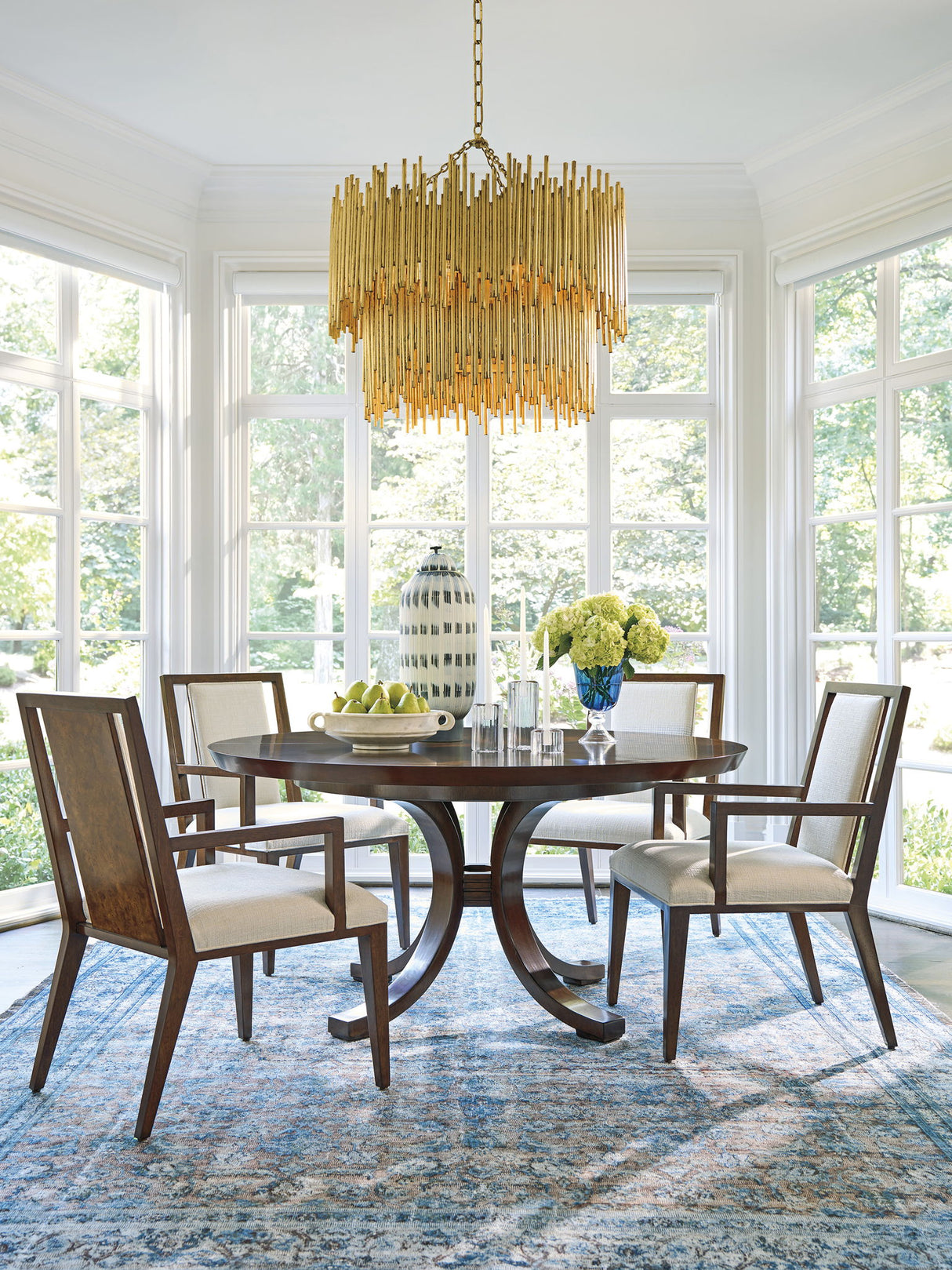 Rendezvous - Warwick Round Dining Table - Dark Brown