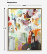 Renewal - Framed Abstract Art - Dark Gray