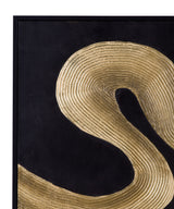 Connected Frame Canvas (Set of 2) - Black / Gold