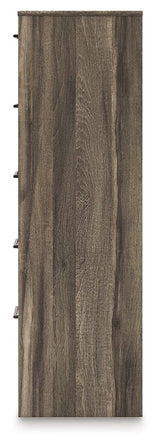 Elbrim - Five Drawer Chest - Brown