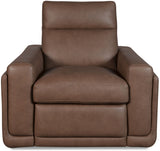 MS - Simone ZG Power Recliner With Power Headrest and BT speaker - Brown