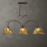Vetraio - 3 Light Kitchen Island Light - Bronze