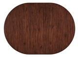 Charleston - Round Pedestal Dining Table With 1-20in leaf - Dark Brown