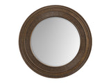 Montecito - Elana Round Mirror - Dark Brown