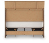 Chirason - 3 Pc. - Full Panel Storage Bed, Dresser And Mirror - Brown