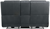MS - Nelson Zero Gravity Power Console Loveseat With Power Headrests And Lumbar - Black