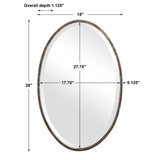 Mirror With Golden Highlights - Dark Bronze
