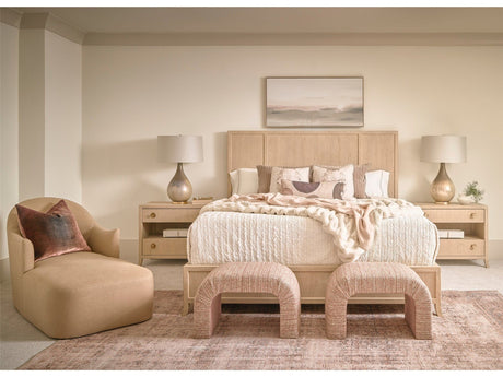 Velora - Nightstand With LED - Light Brown
