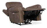 SS - Duncan Power Recliner With Power Headrest & Lumbar - Dark Brown