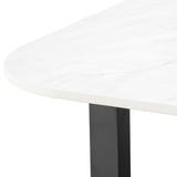 Malibu - 96" Dining Table - Black / White