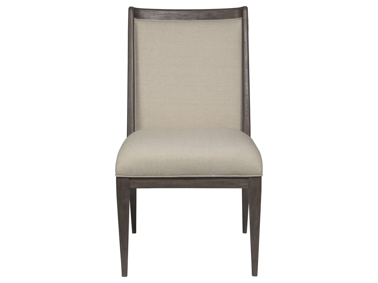 Cohesion Program - Wood Haiku Upholstered Side Chair - Dark Brown