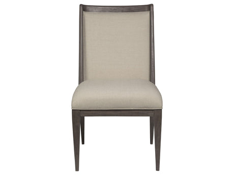 Cohesion Program - Wood Haiku Upholstered Side Chair - Dark Brown