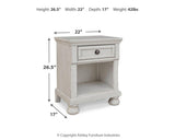 Robbinsdale - One Drawer Night Stand - Antique White