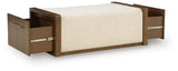 Marxmore - Upholstered Ottoman With Storage - Brown