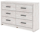 Cayboni - Six Drawer Dresser - Whitewash