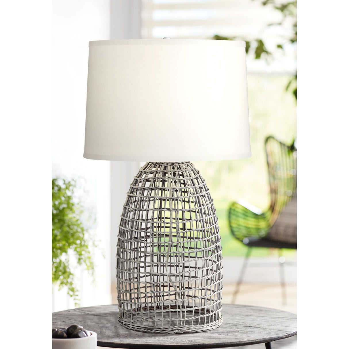 Oahu - Table Lamp - Cool Gray