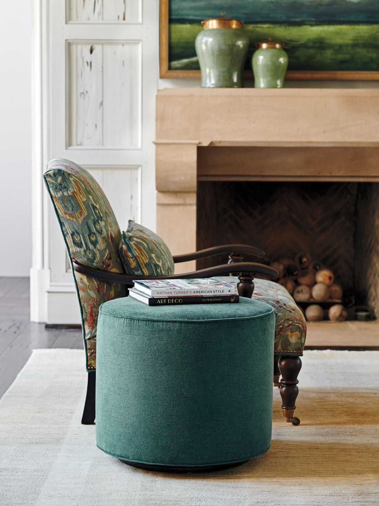 Silverado - Waverly Swivel Ottoman