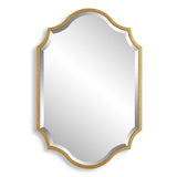 Mirror With Elegant Curves And Arches - Gold Leaf