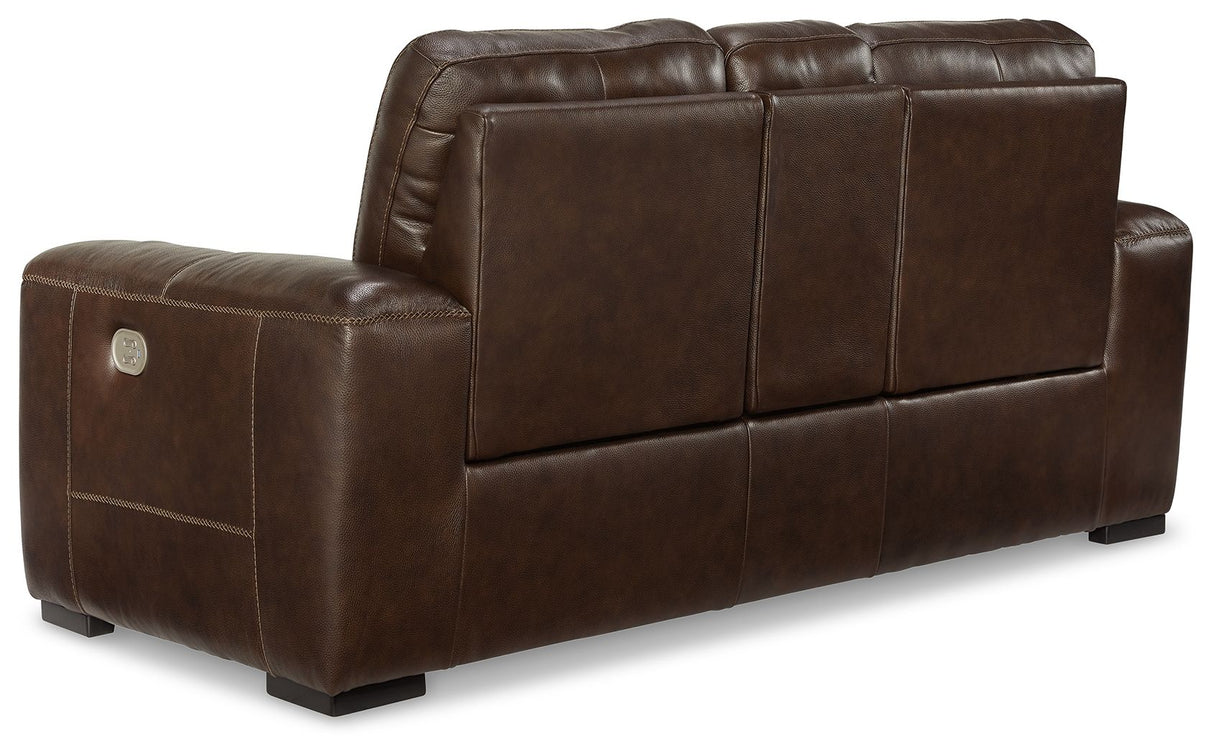 Alessandro - PWR REC Loveseat/Con/Adj HDRST - Walnut