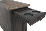 Tyler Creek - Grayish Brown / Black - Chair Side End Table