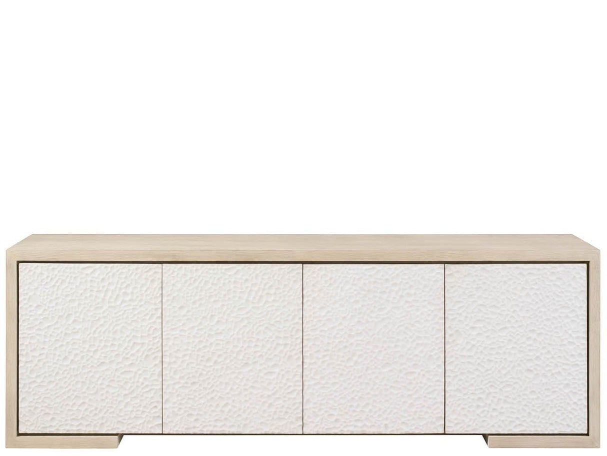 Modern - Aurora Credenza - White / Light Brown