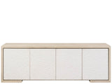 Modern - Aurora Credenza - White / Light Brown