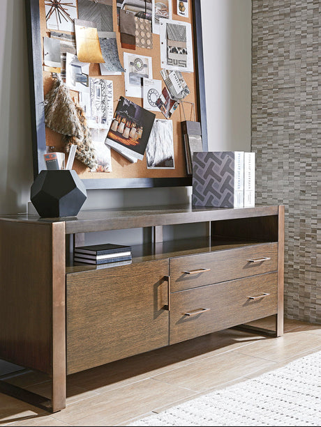Cross Effect - Paramount Media Console - Dark Brown