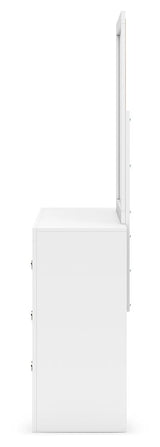 Binterglen - Dresser And Mirror - White