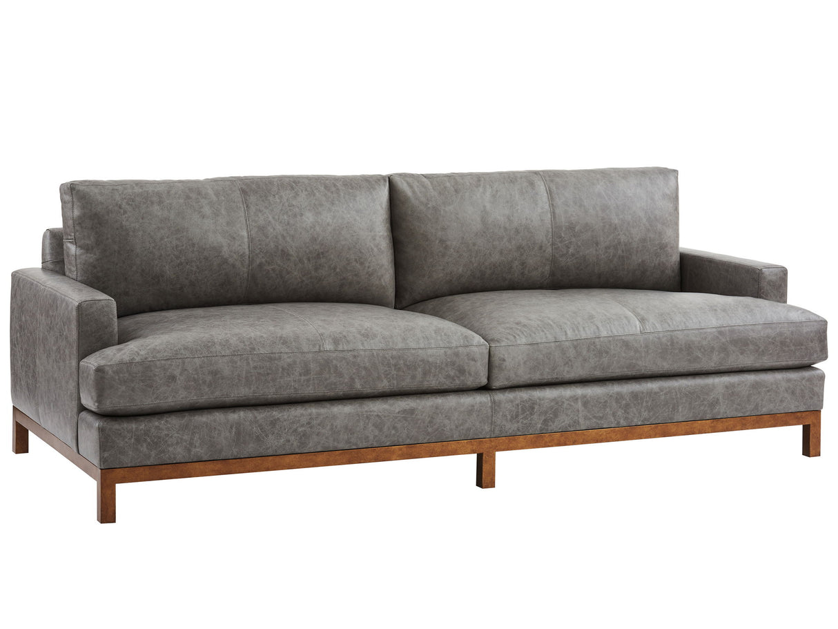 Barclay Butera Upholstery - Horizon Sofa With Light Brown Base