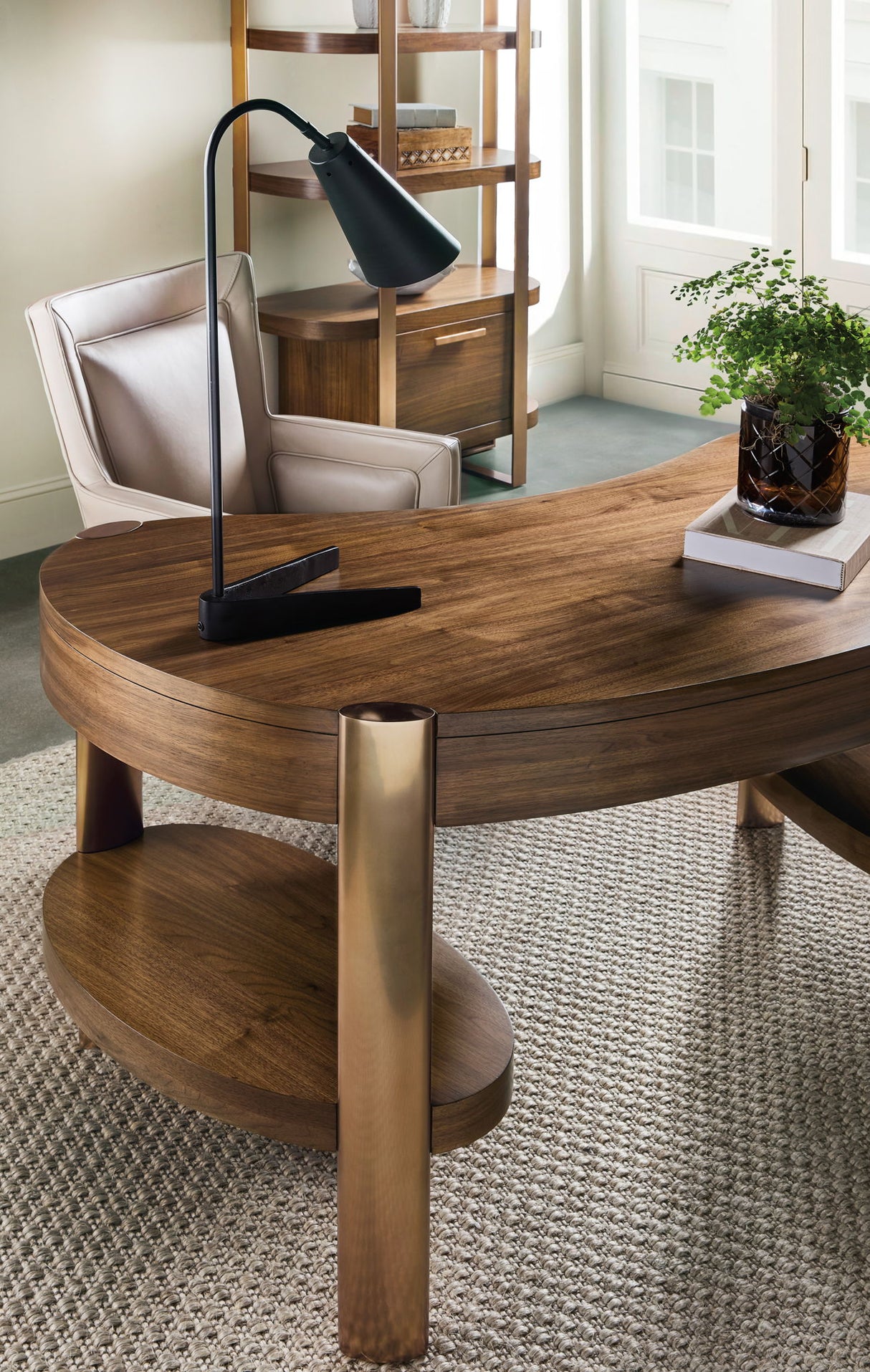 Eleana - Writing Desk - Medium Wood