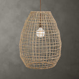 Cross - Weave 1 Light Pendant - Beige