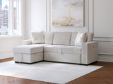 Wohlen - Alloy - 2-Piece Sectional With Pop Up Sleeper And LAF Corner Chaise