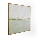 Coastal Horizon Framed Canvas - Green