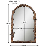 Paza - Arch Mirror - Antique Gold