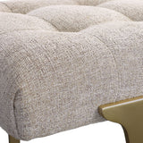 Imperial - Upholstered Gray Bench