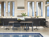 South Beach - Swivel Rocker Dining Chair - Dark Gray