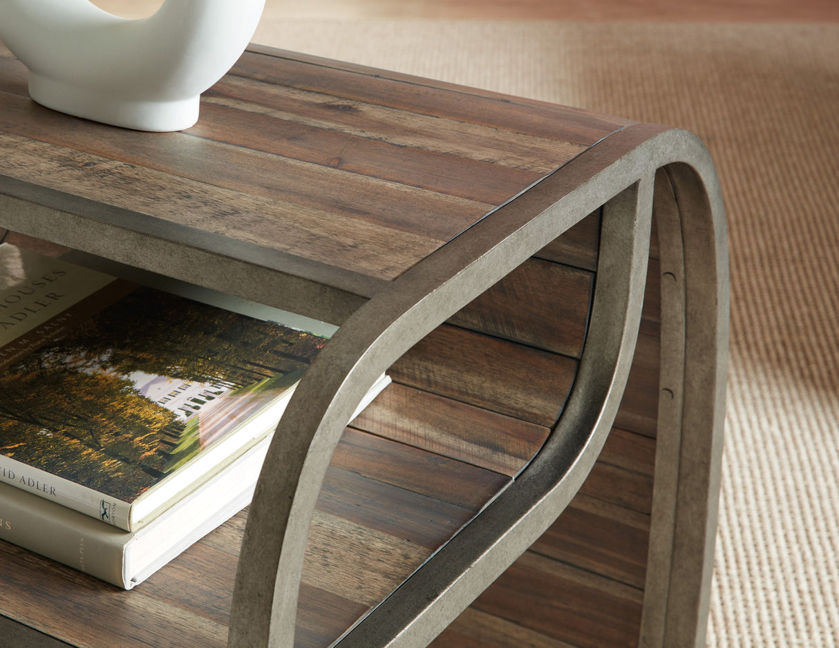Commerce And Market - Open Ended End Table - Dark Brown
