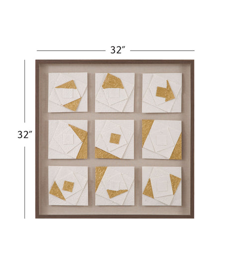 Framework Wall Art - Light Brown / Gold